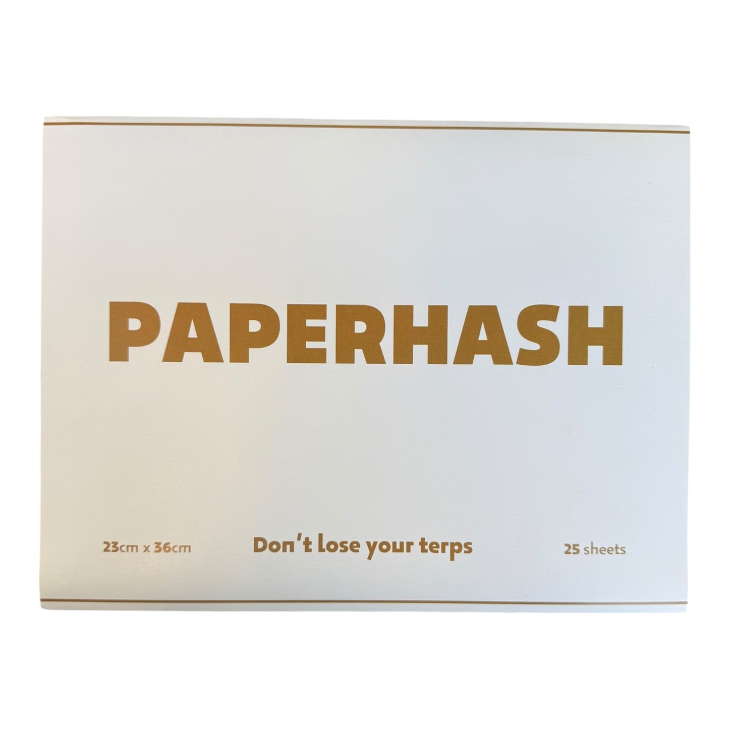 Pack HASHPAPER 25 feuilles 23x36 cm, papier pro pour haschich signé Magic King, vue de face
