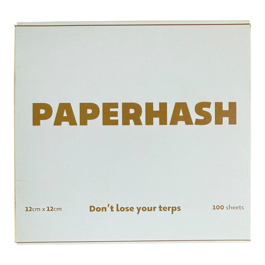 HASHPAPER 100 feuilles 12x12 cm en papier végétal pour cure de haschich, pack Magic King, vue de face