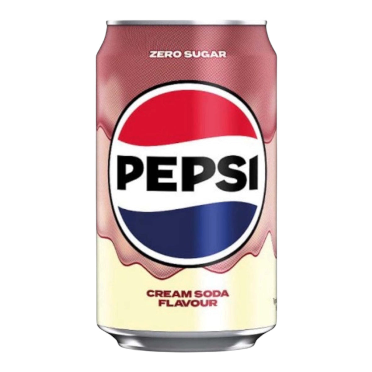 Pepsi Cream Soda 330ml en canette – soda pétillant au cola et aux notes gourmandes de vanille crémeuse
