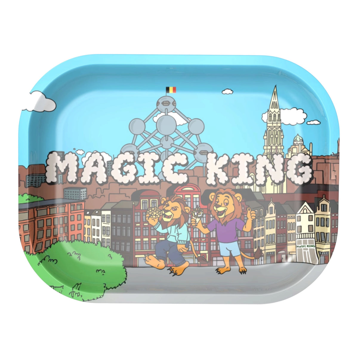Plateau Magic King Brussels Jour avec Grand-Place, Atomium et Frères Magic