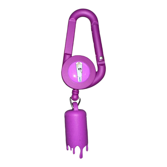 Porte-briquet 3.0 mauve Magic King Donuts avec logo et cartoon joint