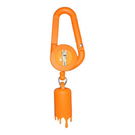 Porte-briquet orange Magic King Donuts 3.0 avec logo nuage et joint cartoon