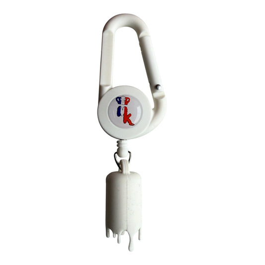 Porte-Briquet Magic King MK Paris 3.0 Blanc avec logo MK aux couleurs du drapeau français