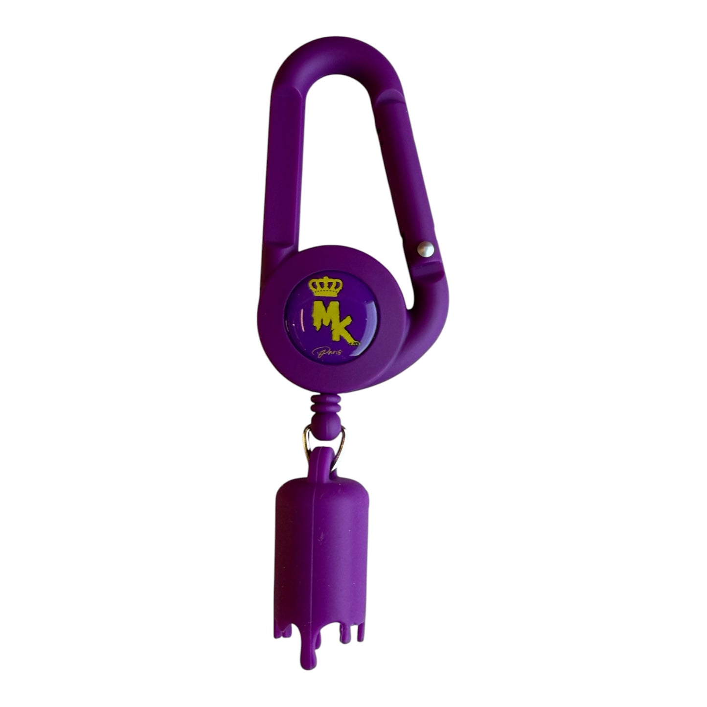 Porte-Briquet Magic King MK Paris 3.0 Mauve avec logo MK Melted Jaune effet gluant