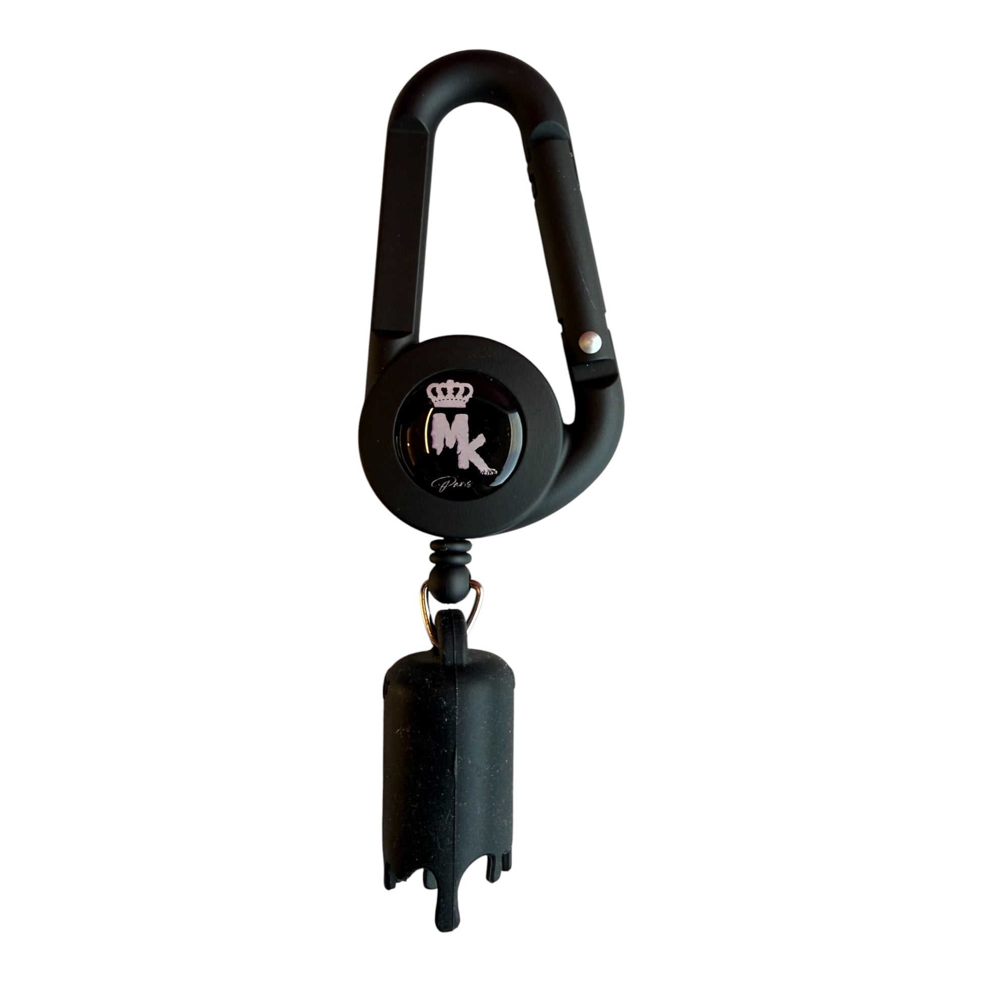 Porte-Briquet Magic King MK Paris 3.0 Noir avec logo MK Melted Rose effet gluant