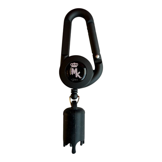 Porte-Briquet Magic King MK Paris 3.0 Noir avec logo MK Melted Rose effet gluant