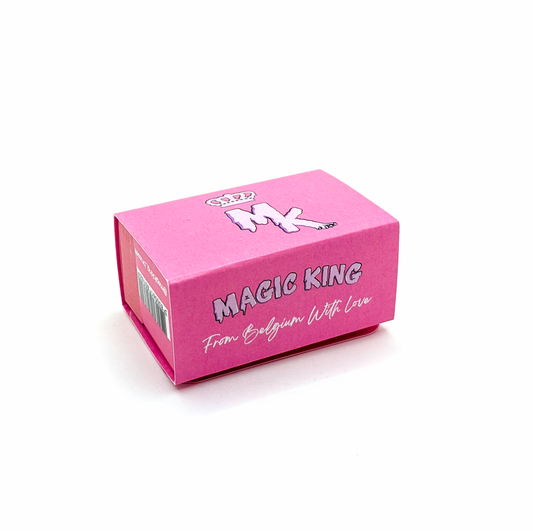 Rouleaux artistiques Magic King rose – Papier ultra-fin 4 mètres, boîte ouverte avec tips intégrés