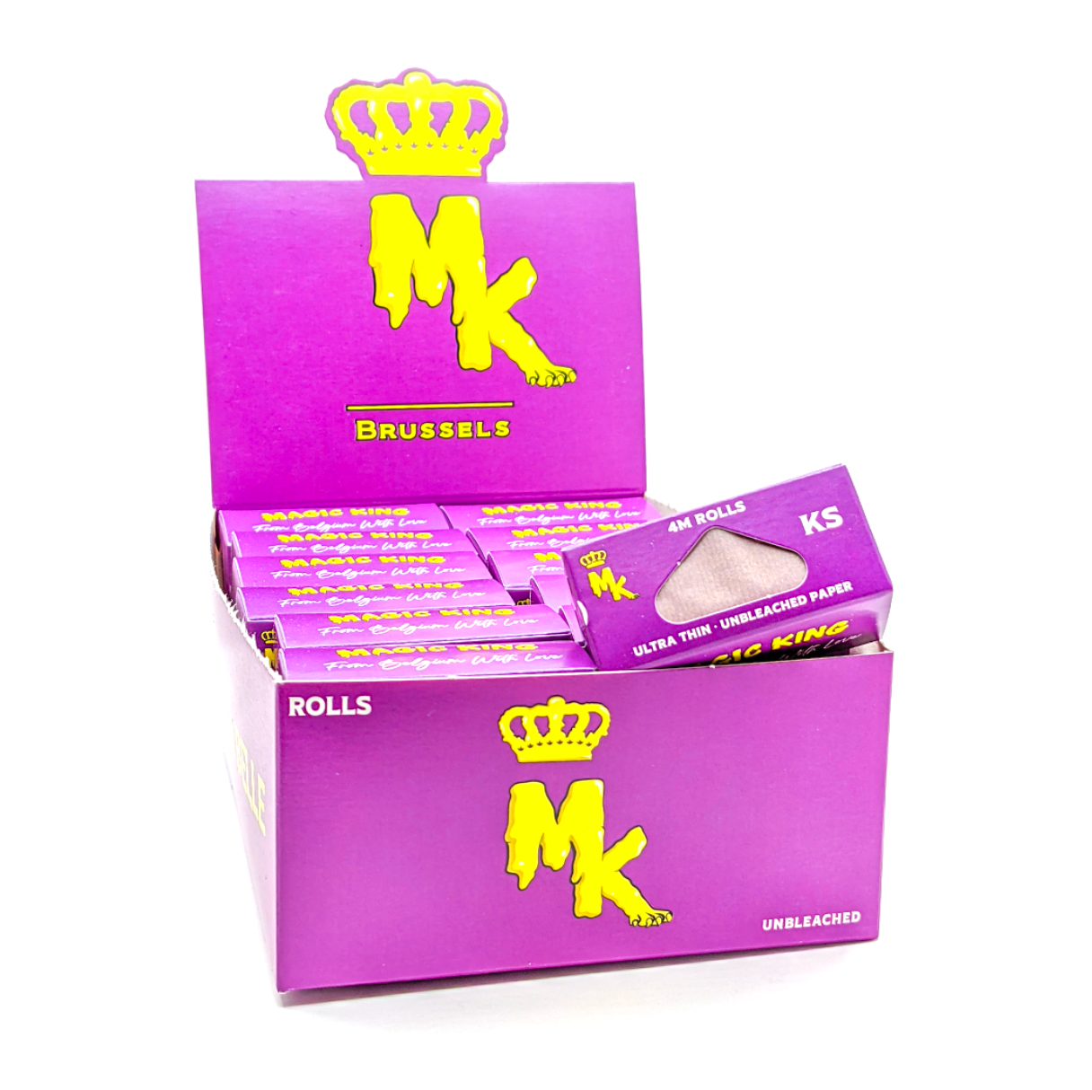 Boîte du rouleau Magic King Non Blanchi – Papier ultra fin 4 mètres
