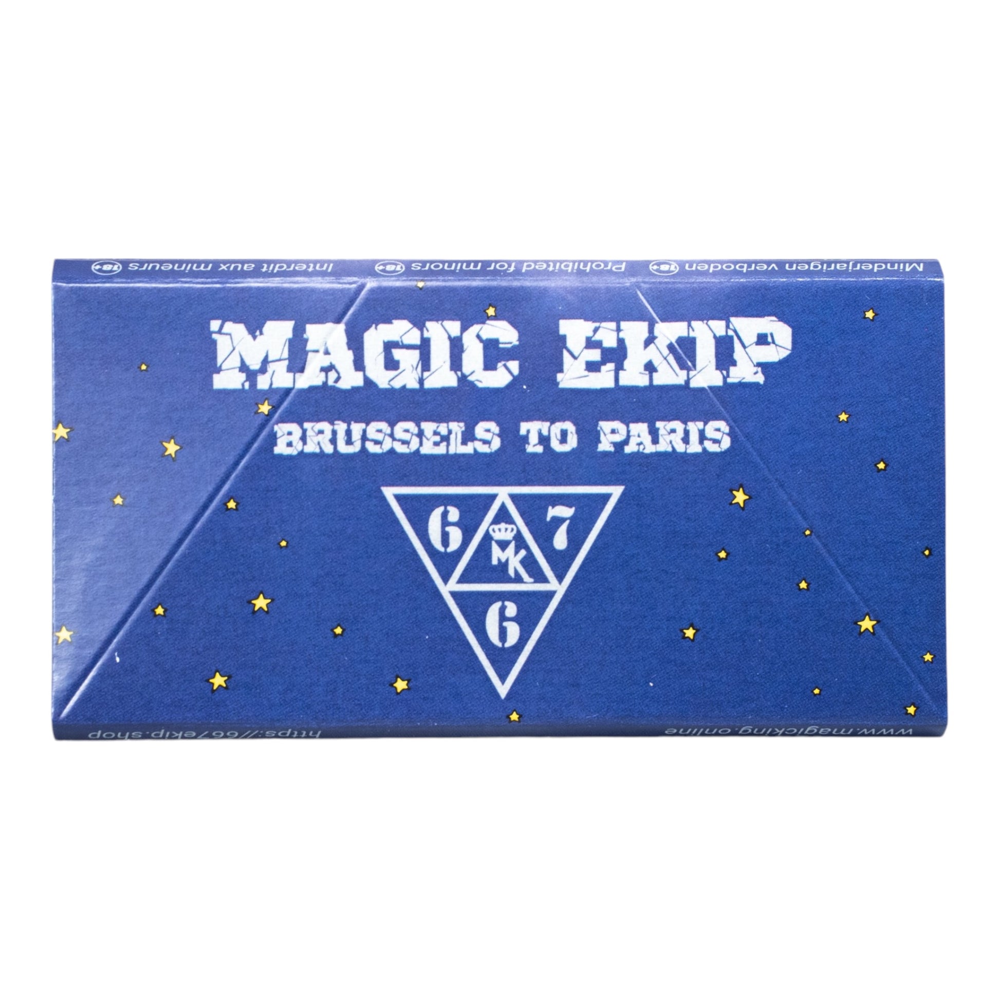 Set de feuilles Magic King MK-667 Ekip Riz, vue de dos du paquet montrant les informations sur la composition et les instructions d'utilisation.