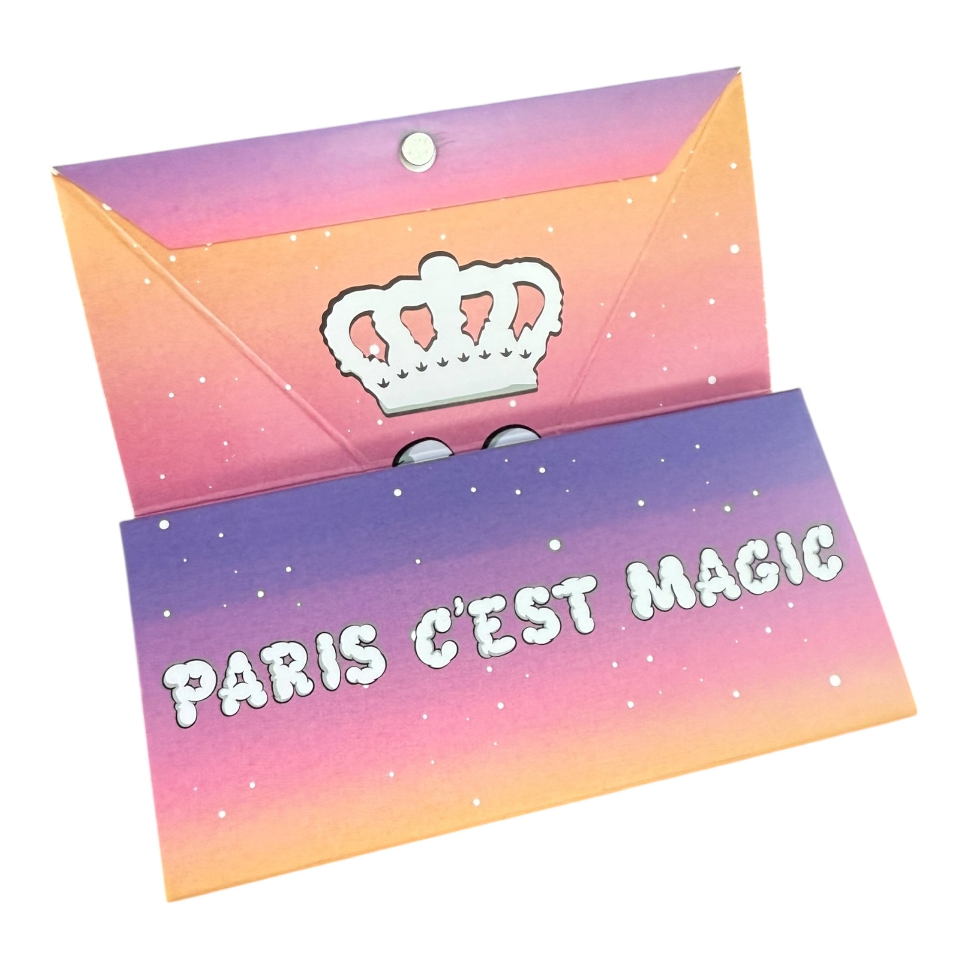 Set Magic King Paris Nuit partiellement ouvert, affichant les feuilles artistiques