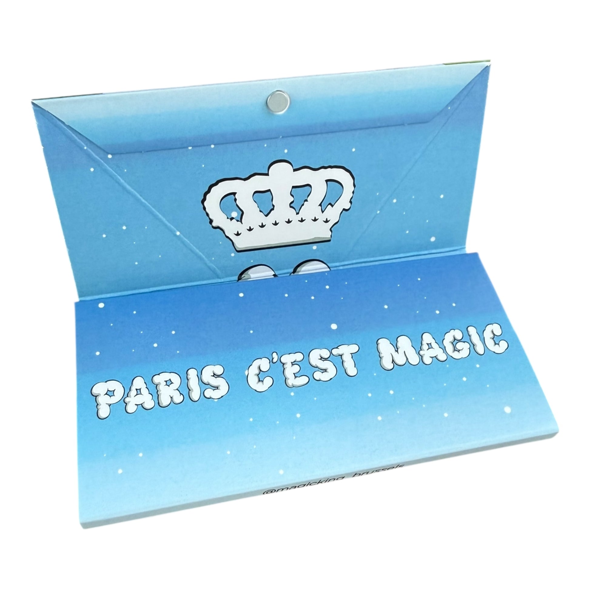 Set Paris Jour Magic King partiellement ouvert, affichant les feuilles artistiques