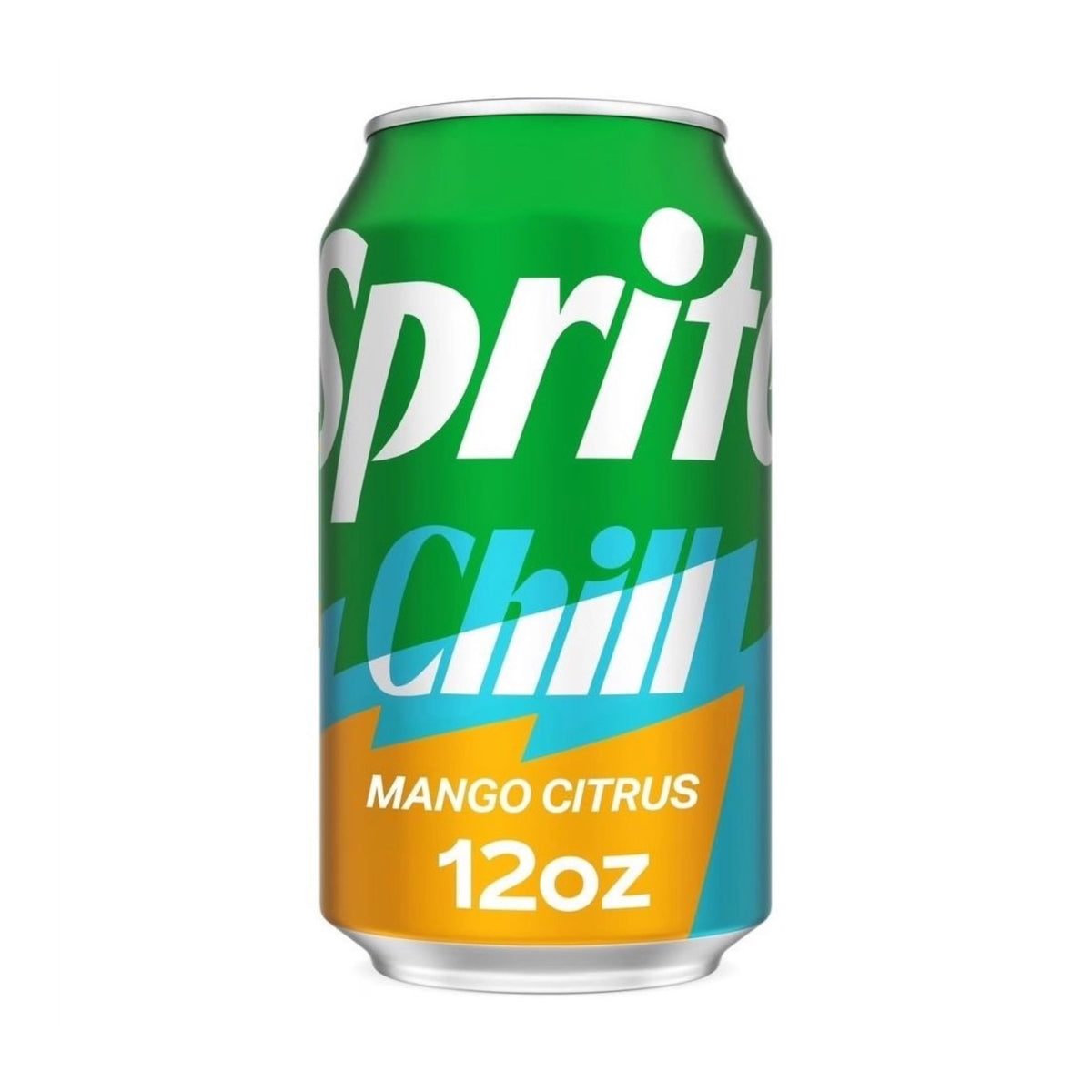 Sprite Chill Mango 330ml en canette – soda pétillant aux saveurs de citron, citron vert et mangue