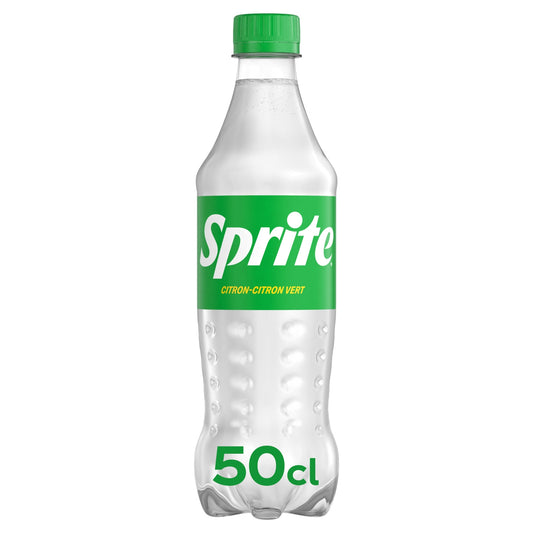 Sprite Citron 50cl en bouteille plastique – soda pétillant au citron et citron vert