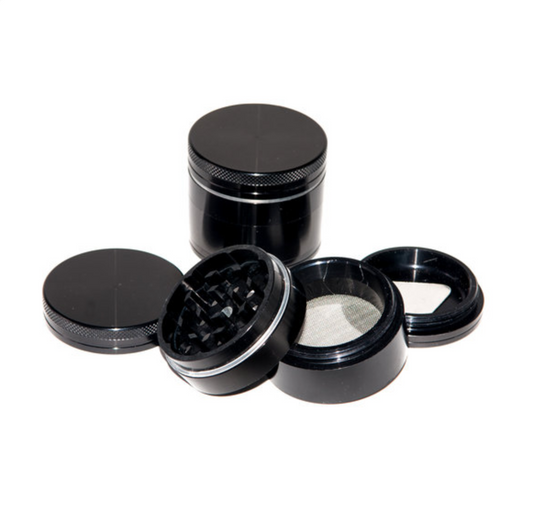 Grinder Aluminium "50mm" - Noir (4 pièces)