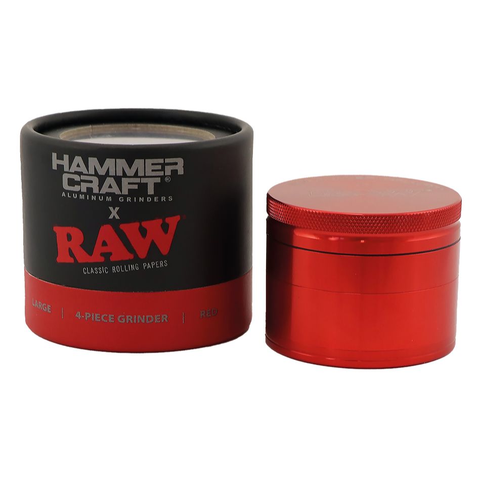 RAW Hammer Craft "60mm" - Grinder Rouge (4 Pièces)
