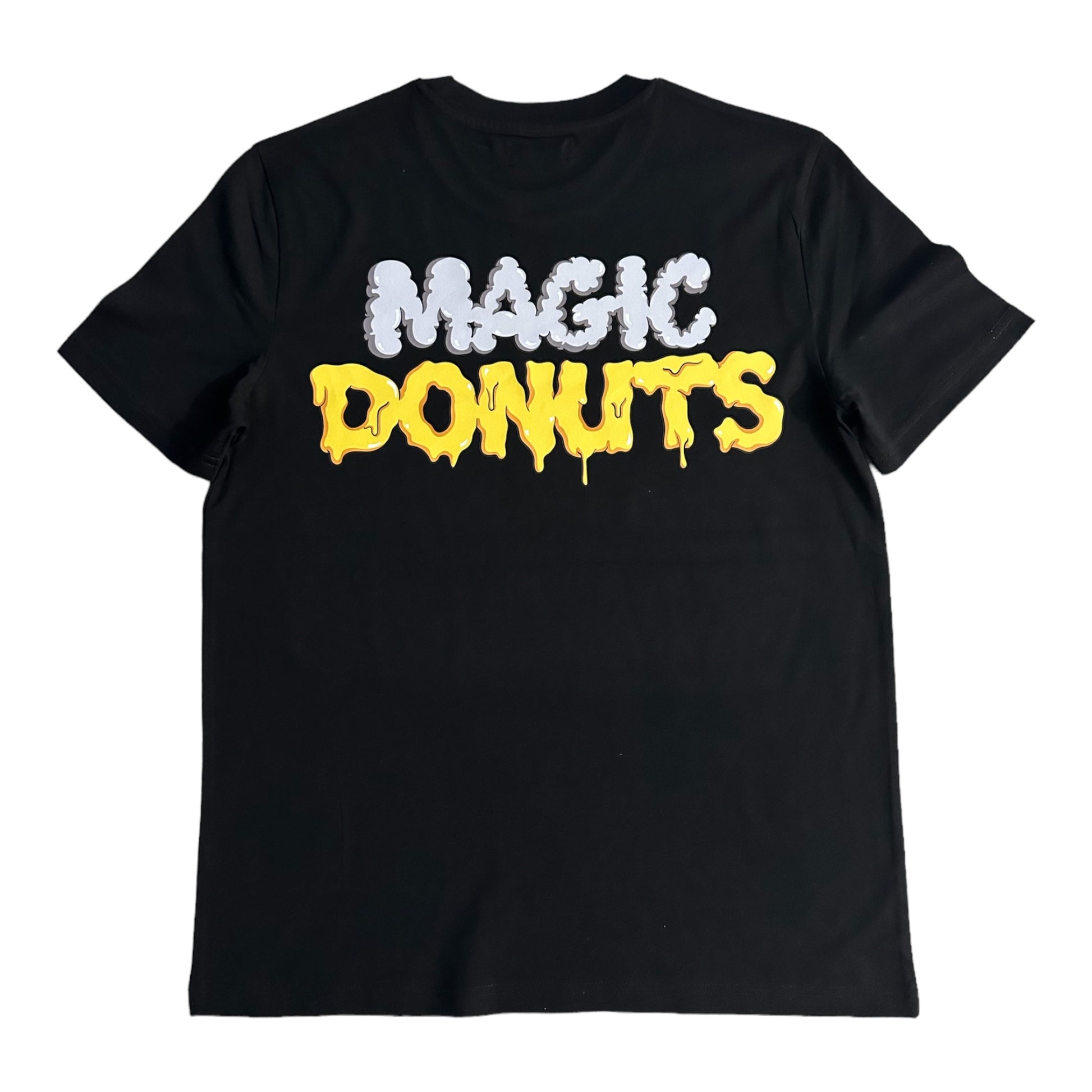 T-Shirt Magic Donuts noir unisexe 100% coton bio Magic King, dos.