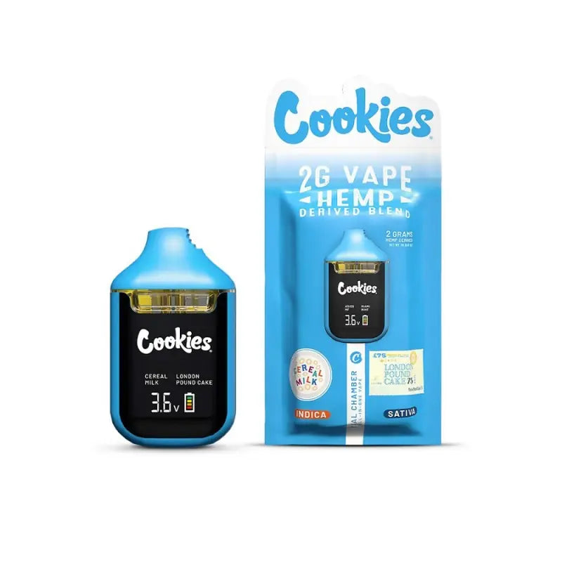 Vape Cookies Dual Chamber CBD Cereal Milk et London Pound Cake édition premium
