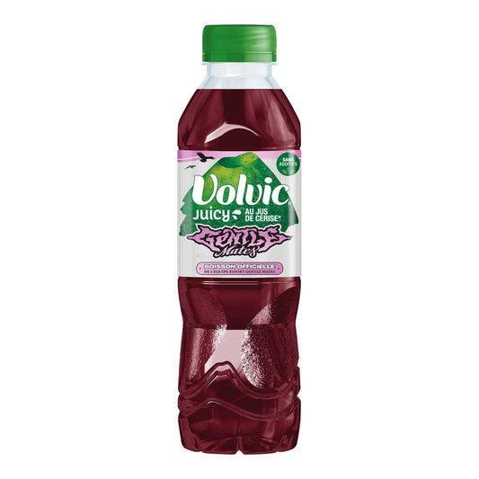Volvic Juicy Cerise 50cl en bouteille plastique – boisson fruitée à la cerise