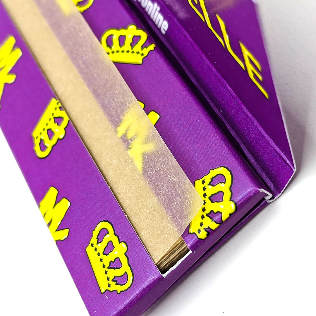 Vue latérale du paquet Magic King Donuts Mauve – feuilles artistiques non blanchies