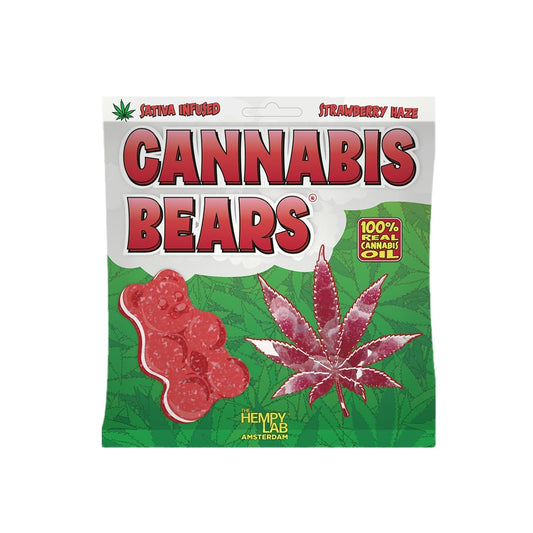 Canna Gummies Bears - CBD Fraise/Strawberry Haze (300gr)