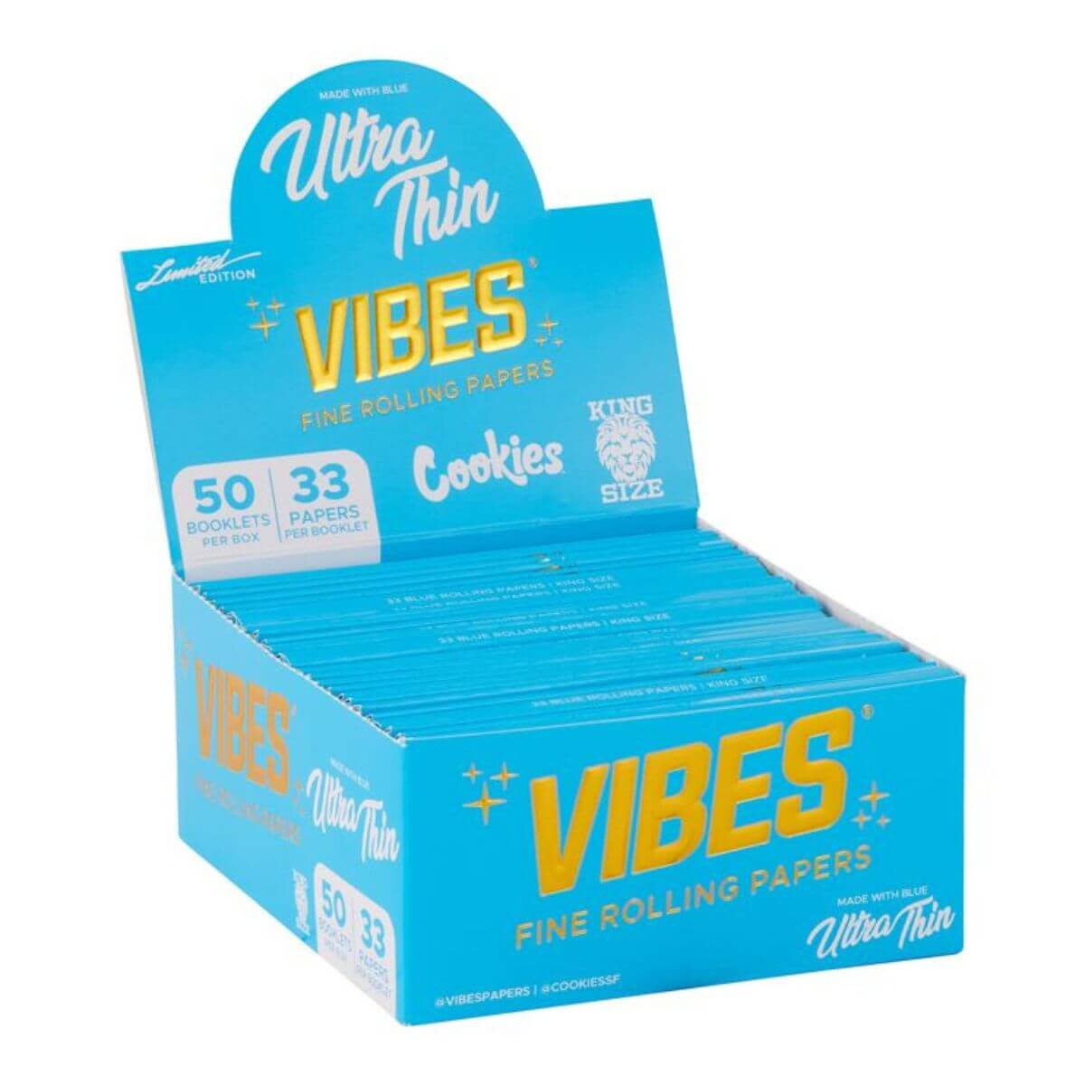 VIBES Feuilles + Filtres Tips - Cookies bleu